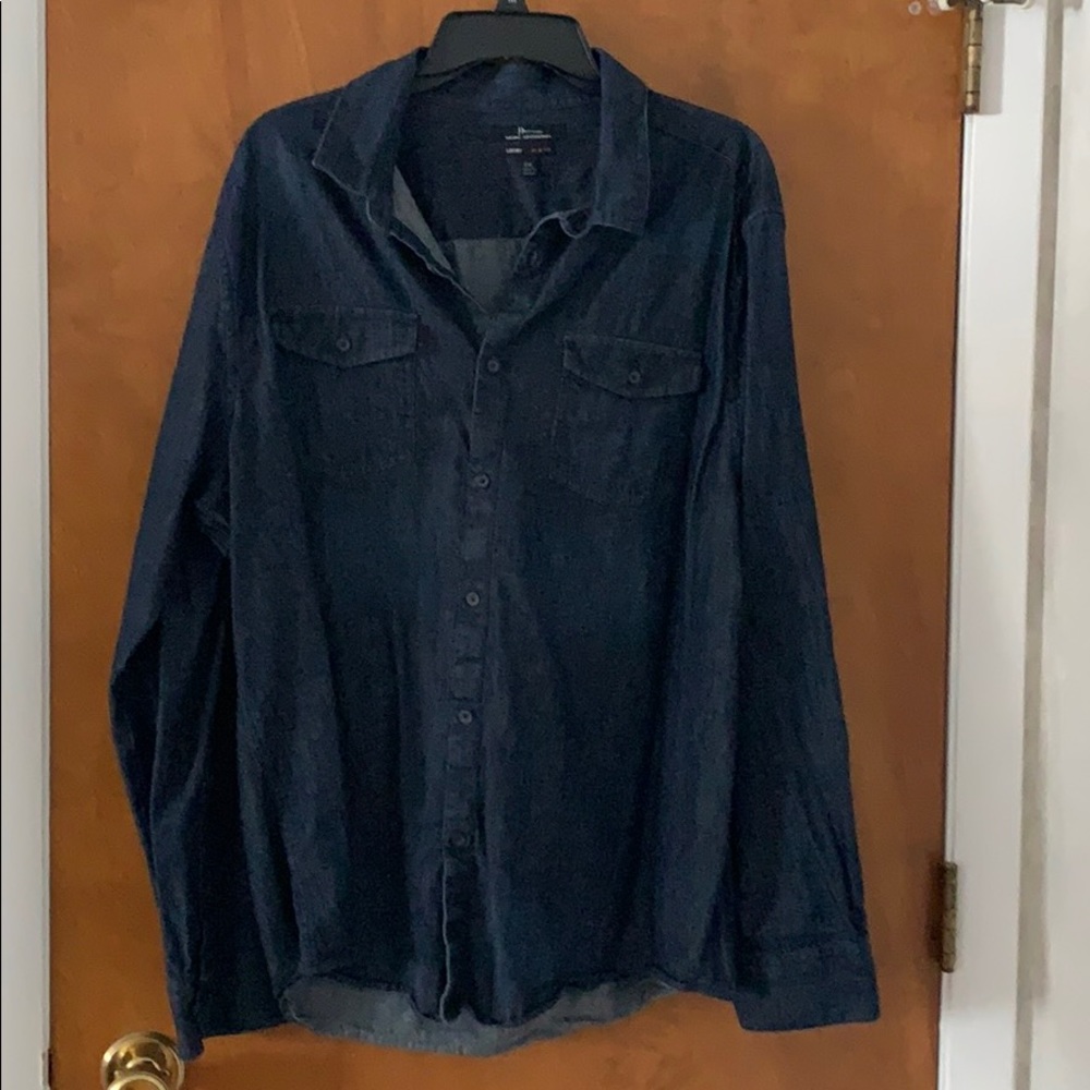 Marc Anthony Luxury Slim Fit Denim Shirt